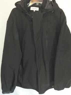 Calvin Klein Men's Black Hooded Jacket #2580